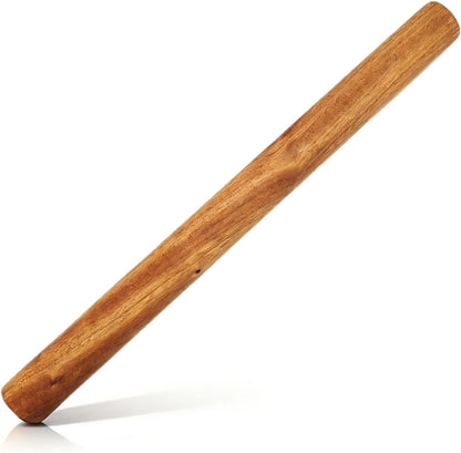 Wooden Rolling Pins for Baking,11.8” Dough French Roller Pin for Clay