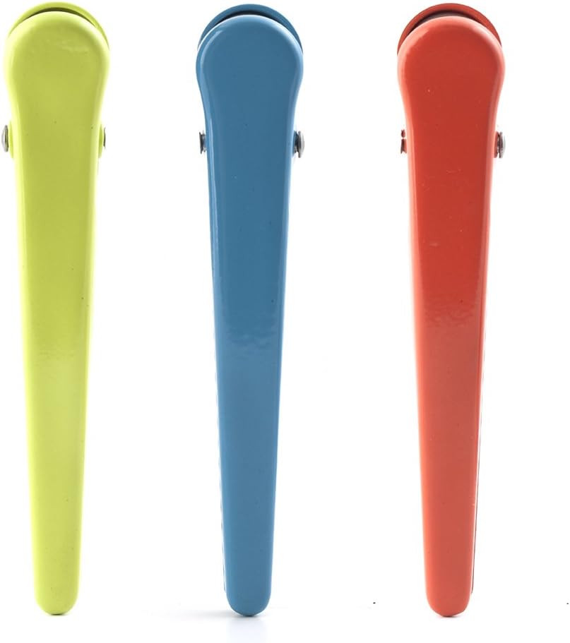 Kikkerland Rainbow Bag Clips (Set of 8), Multicolor