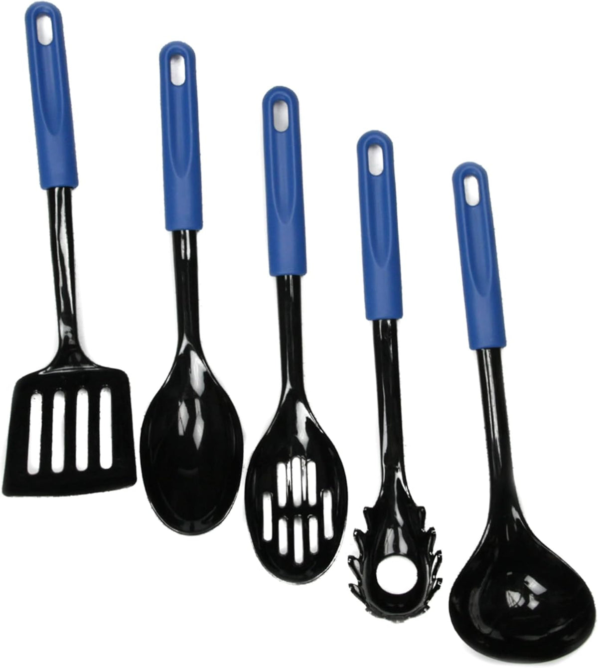 Basic Nylon Pasta/Spaghetti Fork, 11.5 inch, Blue/Black