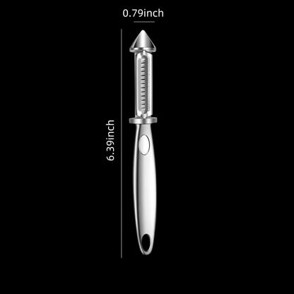 Premium Swivel Vegetable I-Peeler For Kitchen, Potato Peelers With Blemish remover For Home Cooks and Chefs,Stainless Steel Serrated and Julienne blade (Silver)