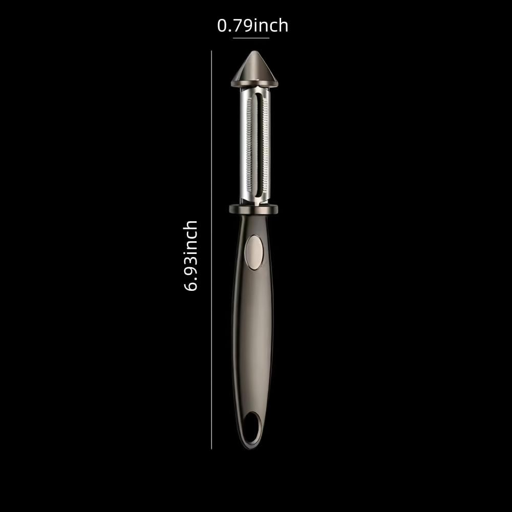 Premium Swivel Vegetable I-Peeler For Kitchen, Potato Peelers With Blemish remover For Home Cooks and Chefs,Stainless Steel Serrated and Julienne blade (Silver)