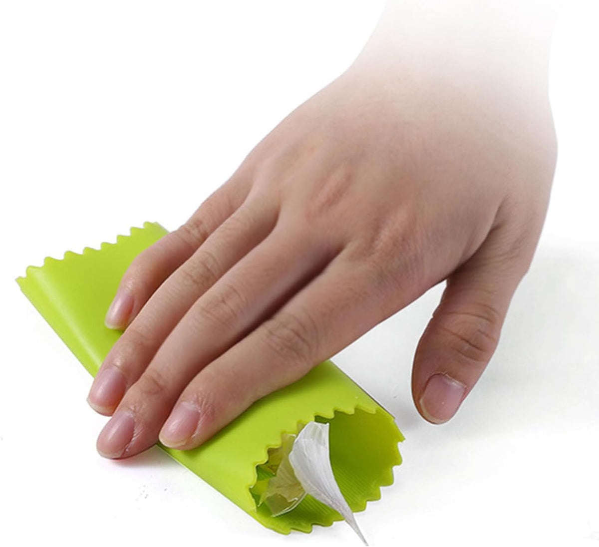 Garlic Peeler, 13 X 3.5cm Silicone Portable Garlic Peeler Roller, Garlic Peeler Skin Remover, Garlic Tube Rollers Skin Remover, Garlic Roller, Green Kitchen Tool