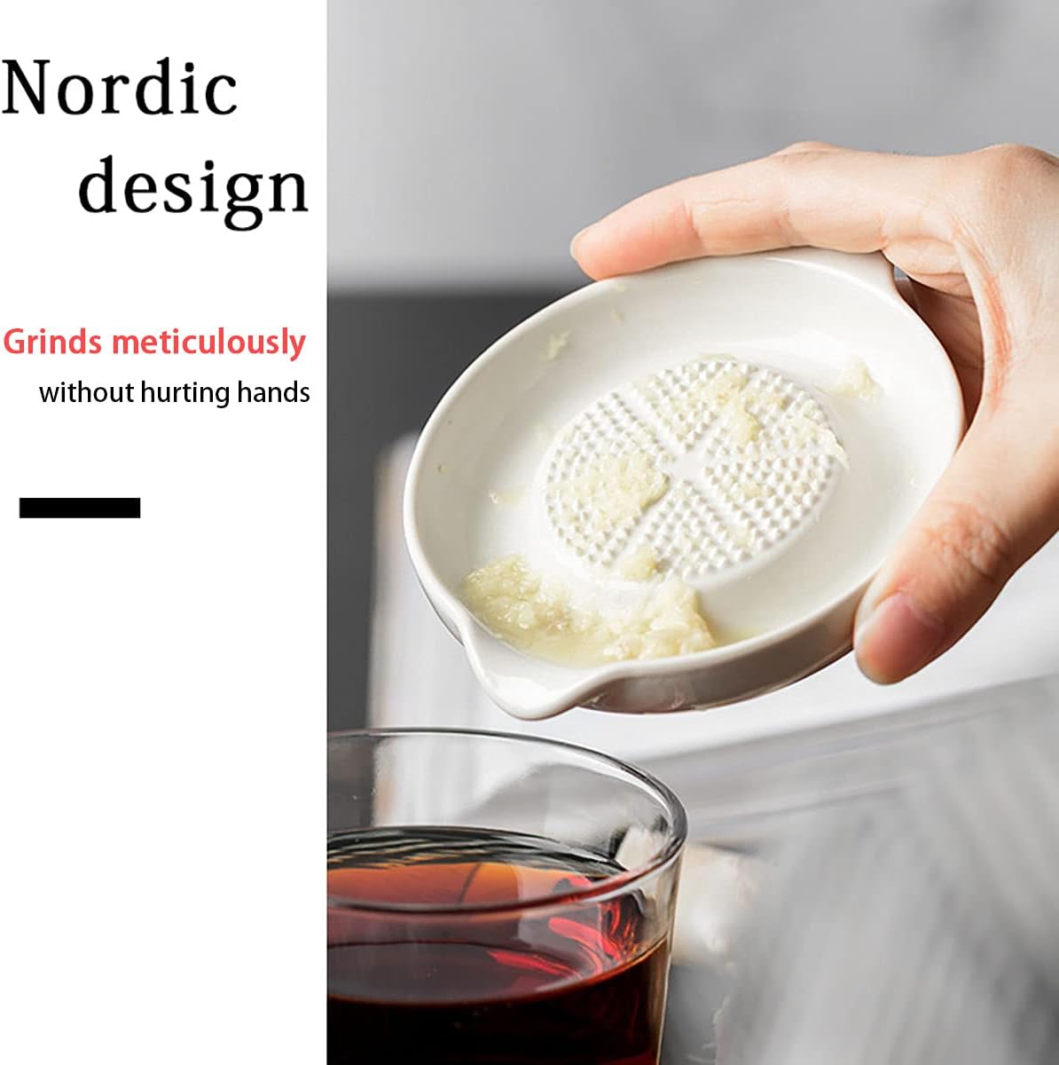 Porcelain Grater Plate White Ceramic Multipurpose Grinder Plate Burnishing Machine for Fruits Vegetables Ginger Garlic Onion
