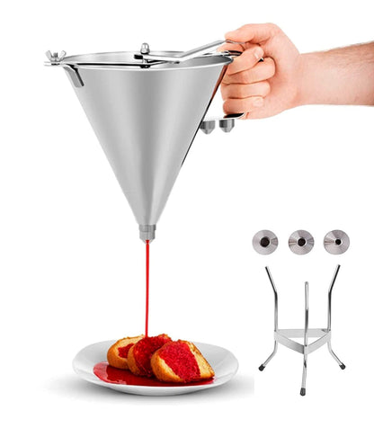 Commercial Stainless Steel Confectionery Funnel Dispenser