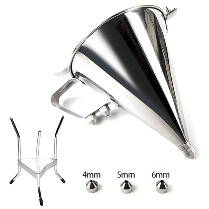 Commercial Stainless Steel Confectionery Funnel Dispenser
