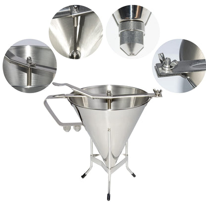Commercial Stainless Steel Confectionery Funnel Dispenser