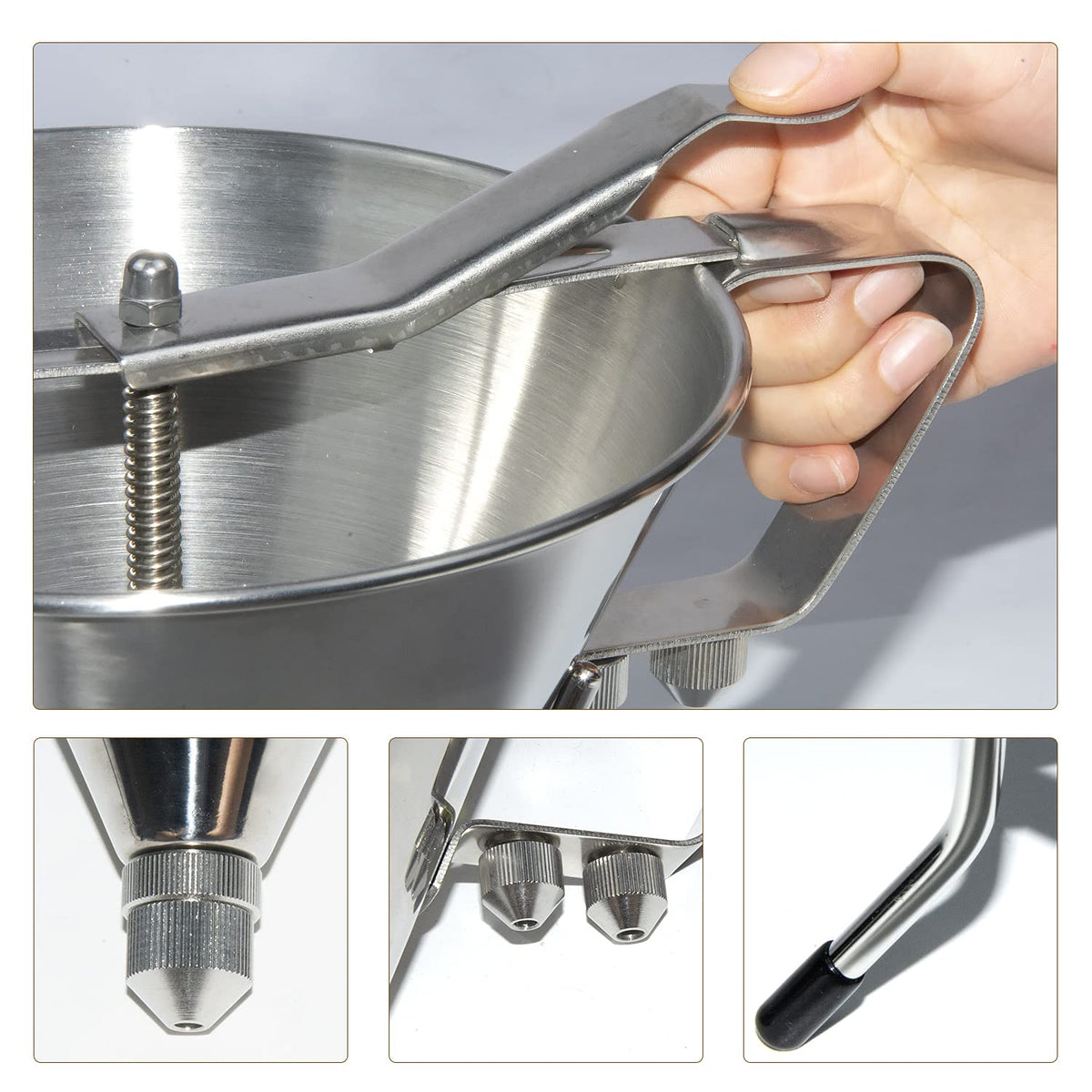 Commercial Stainless Steel Confectionery Funnel Dispenser