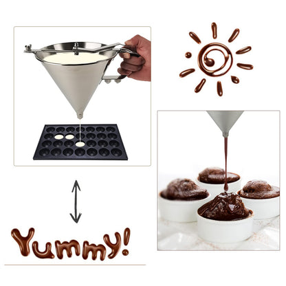 Commercial Stainless Steel Confectionery Funnel Dispenser