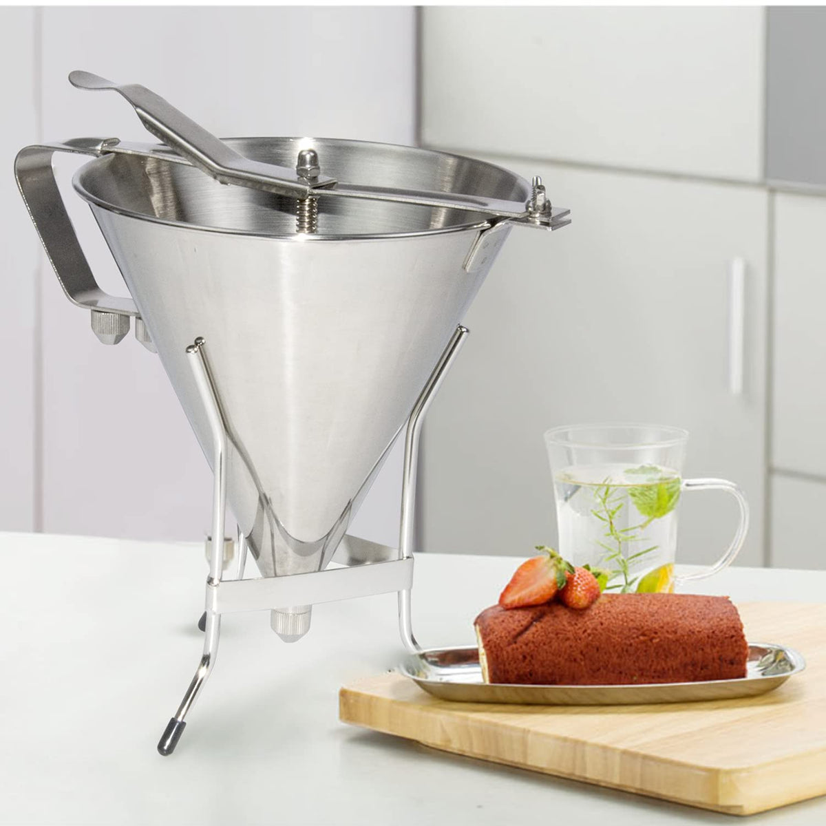 Commercial Stainless Steel Confectionery Funnel Dispenser