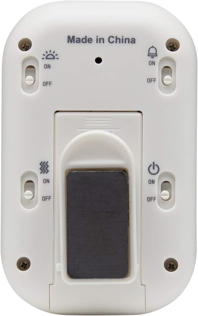 Multi-Alert (Sound, Light, Vibration) Digital Timer, Standard, White