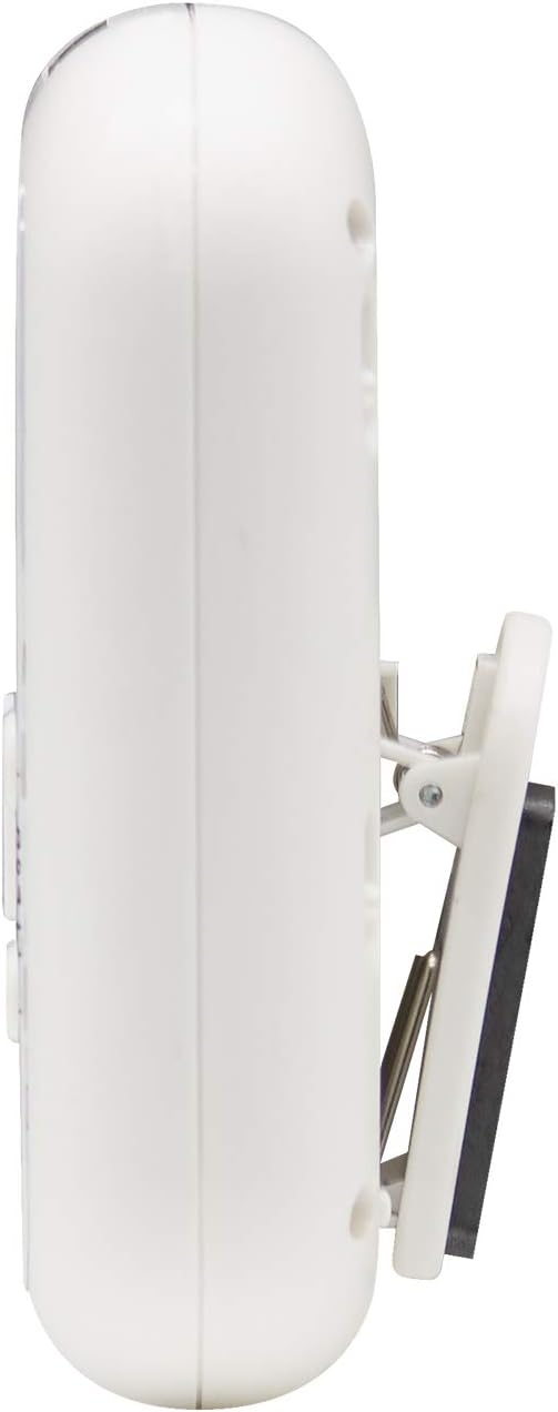 Multi-Alert (Sound, Light, Vibration) Digital Timer, Standard, White