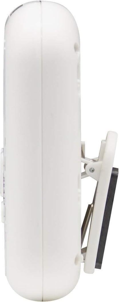 Multi-Alert (Sound, Light, Vibration) Digital Timer, Standard, White