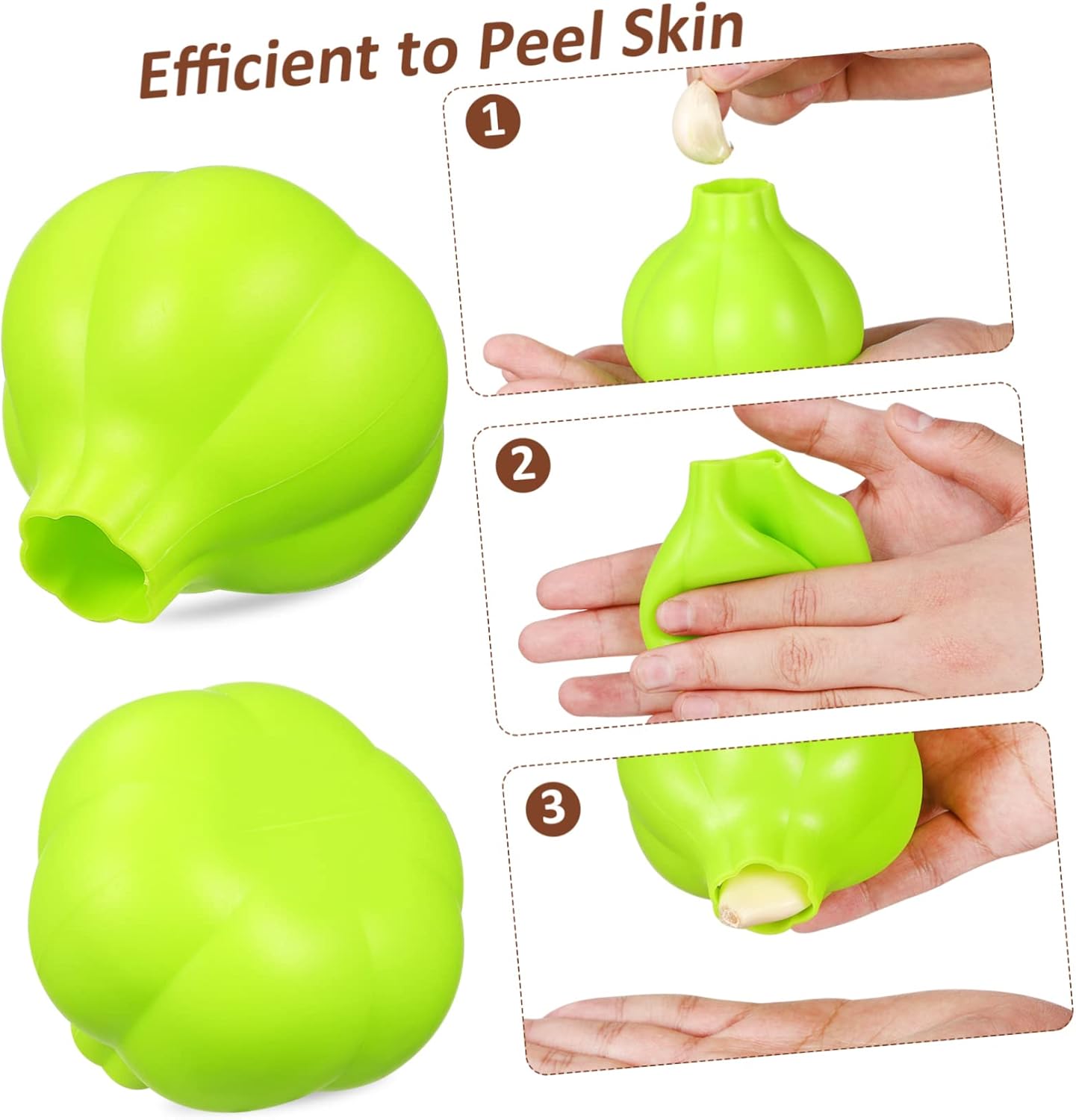Silicone Garlic Peeler Tube Roller Efficient Skin Remover Tool Safe Easy Use Odor Kitchen Gadget Portable Lightweight for Daily Cooking
