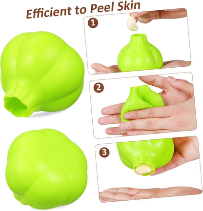 Silicone Garlic Peeler Tube Roller Efficient Skin Remover Tool Safe Easy Use Odor Kitchen Gadget Portable Lightweight for Daily Cooking