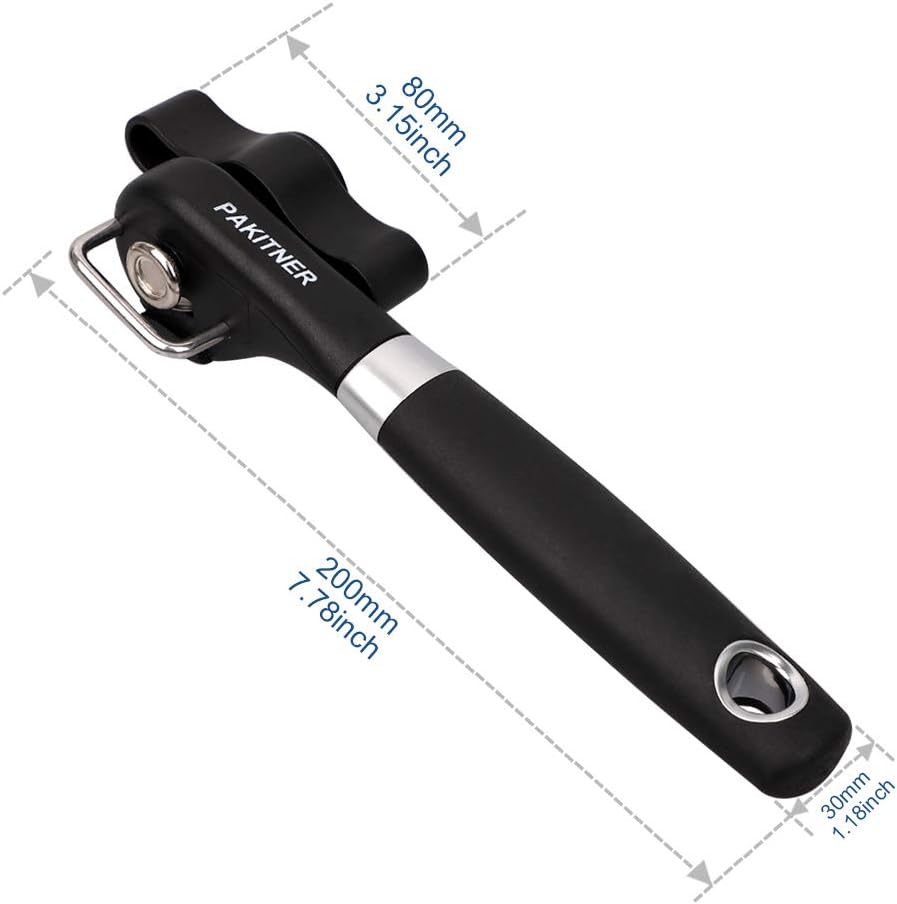 Safe Cut Can Opener, Smooth Edge Can Opener - Handheld Easy Turn Knob, Manual Can Opener, Ergonomic Smooth Edge, Food Grade Stainless Steel Cutting Tool for Kitchen & Restaurant