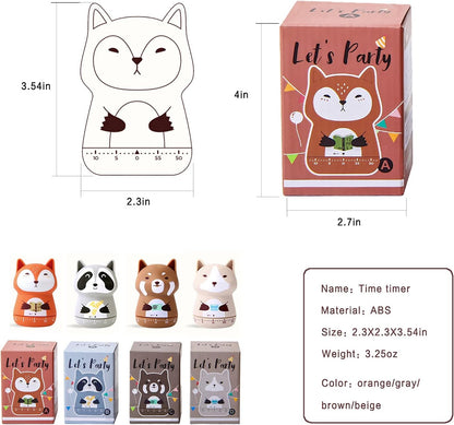 2pcs Cute Kitchen Timer for Kids,Mechanical Egg Timer for Cooking.