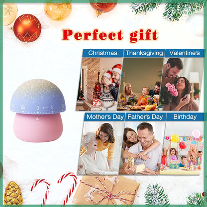2pcs Cute Kitchen Timer for Kids,Mechanical Egg Timer for Cooking.