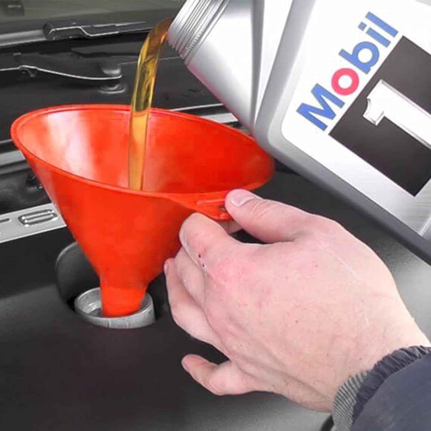 8Pcs Funnels for Automotive Use Plastic Oil Gas Funnels Set Multi-Size | Mini Small to Large Funnel for Filling Bottles Automotive Maintenance Household Garage Kitchen Refueling
