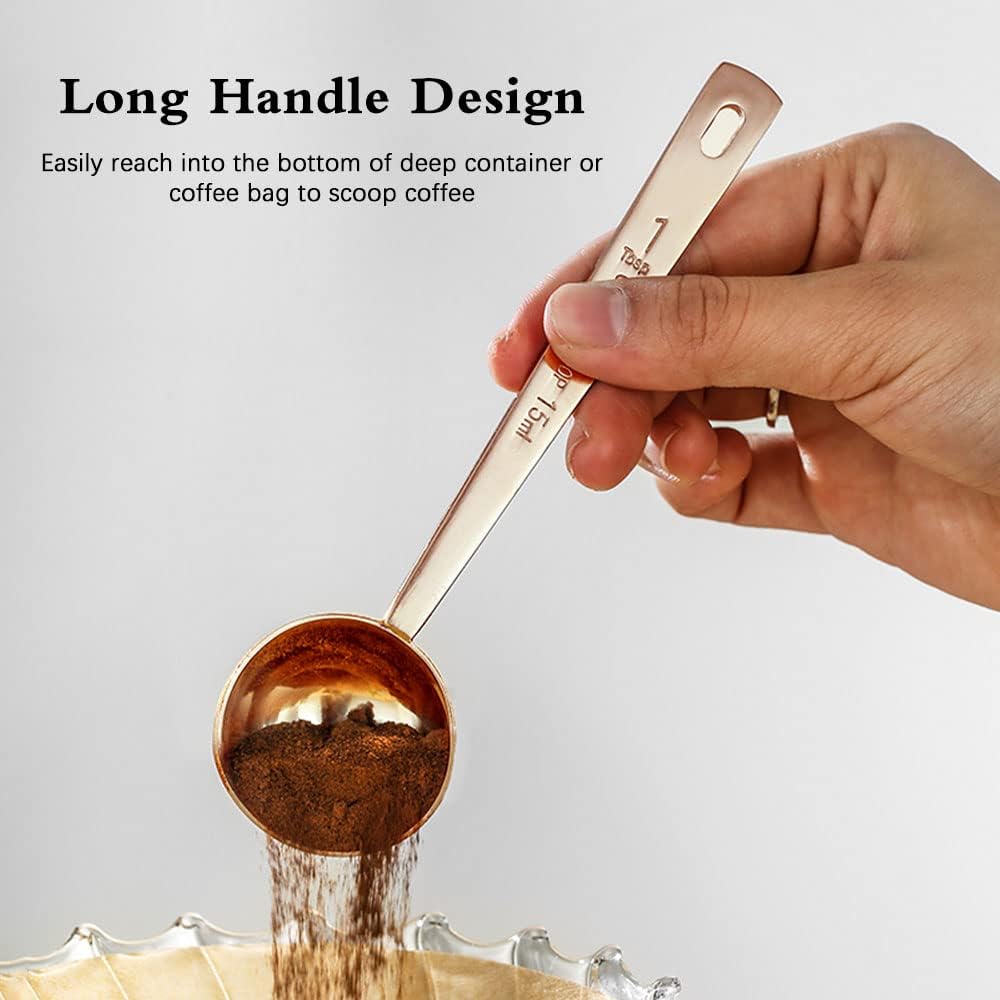 3Pcs Coffee Measuring Scoop Spoons, Stainless Steel Coffee Scoop