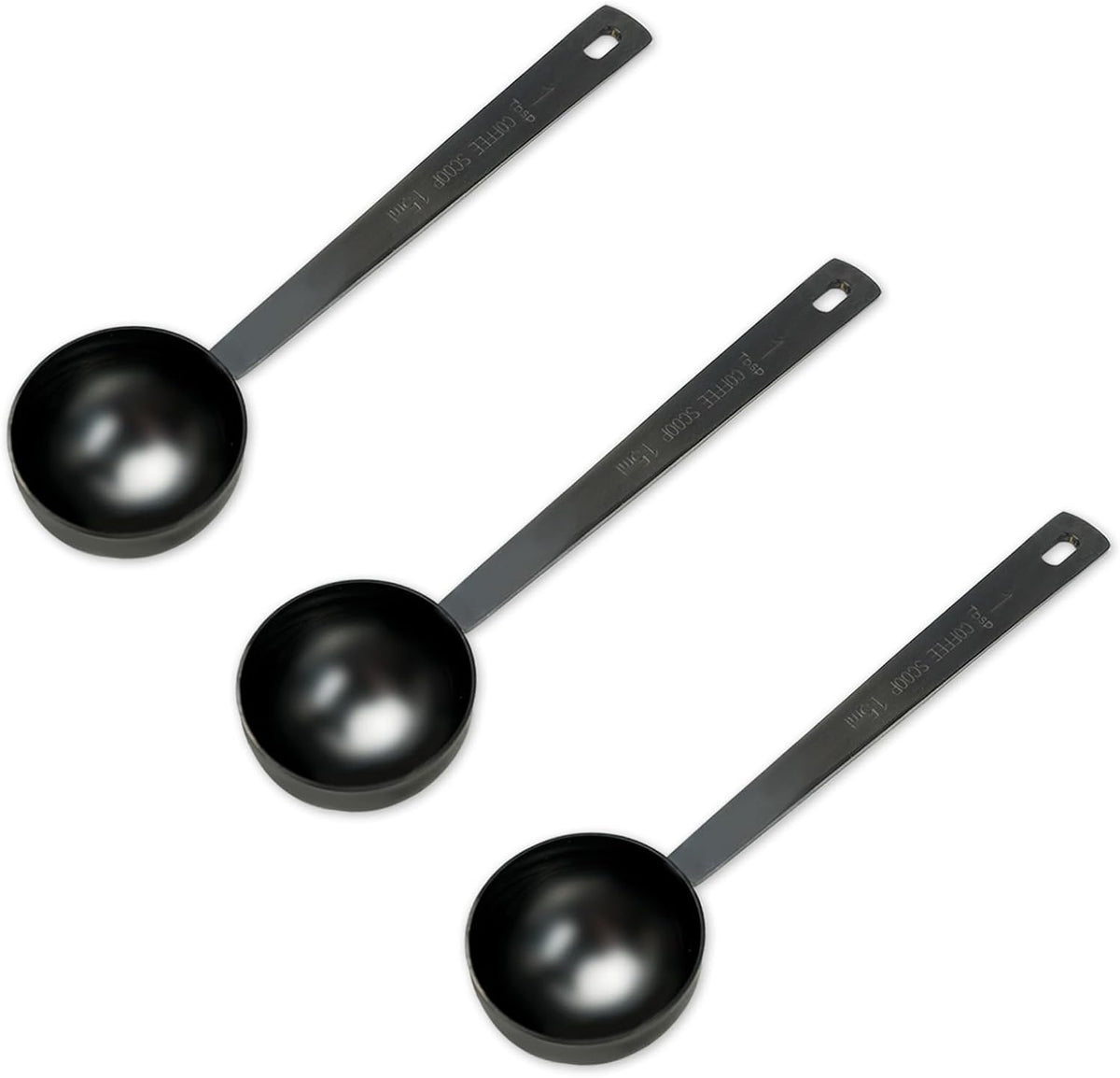 3Pcs Coffee Measuring Scoop Spoons, Stainless Steel Coffee Scoop