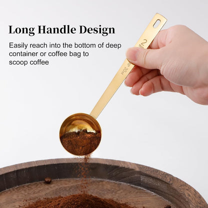 3Pcs Coffee Measuring Scoop Spoons, Stainless Steel Coffee Scoop