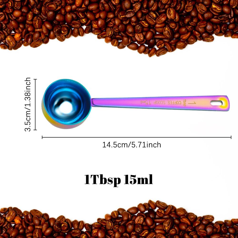 3Pcs Coffee Measuring Scoop Spoons, Stainless Steel Coffee Scoop