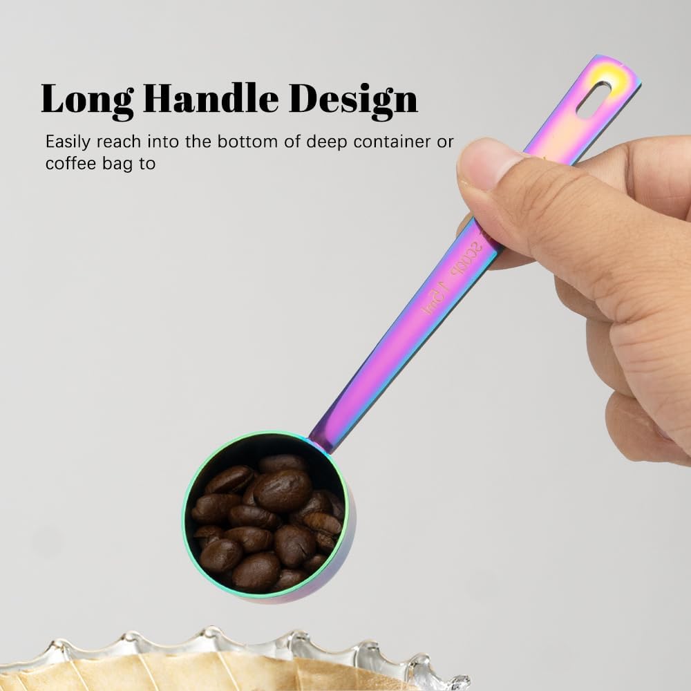 3Pcs Coffee Measuring Scoop Spoons, Stainless Steel Coffee Scoop