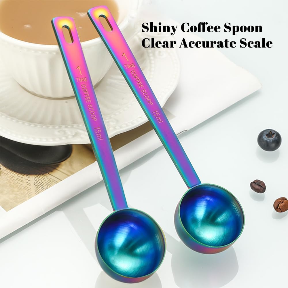 3Pcs Coffee Measuring Scoop Spoons, Stainless Steel Coffee Scoop