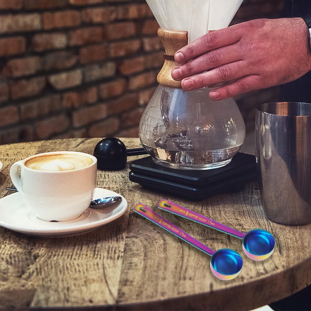 3Pcs Coffee Measuring Scoop Spoons, Stainless Steel Coffee Scoop