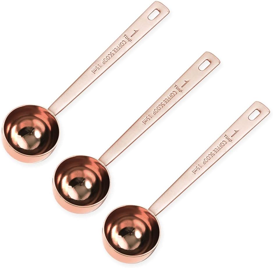 3Pcs Coffee Measuring Scoop Spoons, Stainless Steel Coffee Scoop