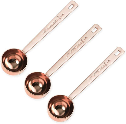 3Pcs Coffee Measuring Scoop Spoons, Stainless Steel Coffee Scoop