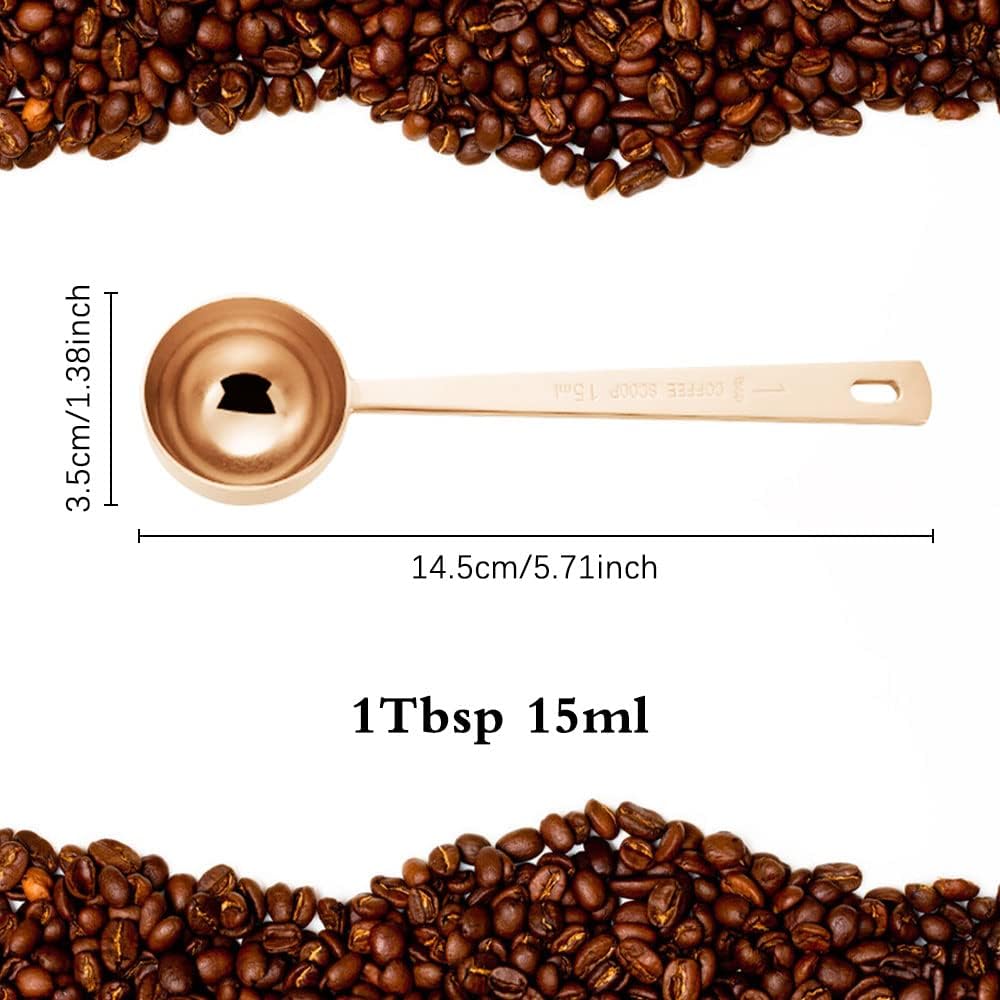 3Pcs Coffee Measuring Scoop Spoons, Stainless Steel Coffee Scoop