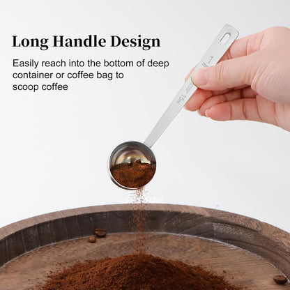 3Pcs Coffee Measuring Scoop Spoons, Stainless Steel Coffee Scoop
