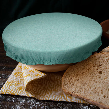 10 Pack Cloth Bowl Covers for Bread Rising - 5 Size Stretch Elastic Food Storage Container Lids - Reusable Cotton Fabric Covers for Food, Fruits, Leftovers (Stylish)