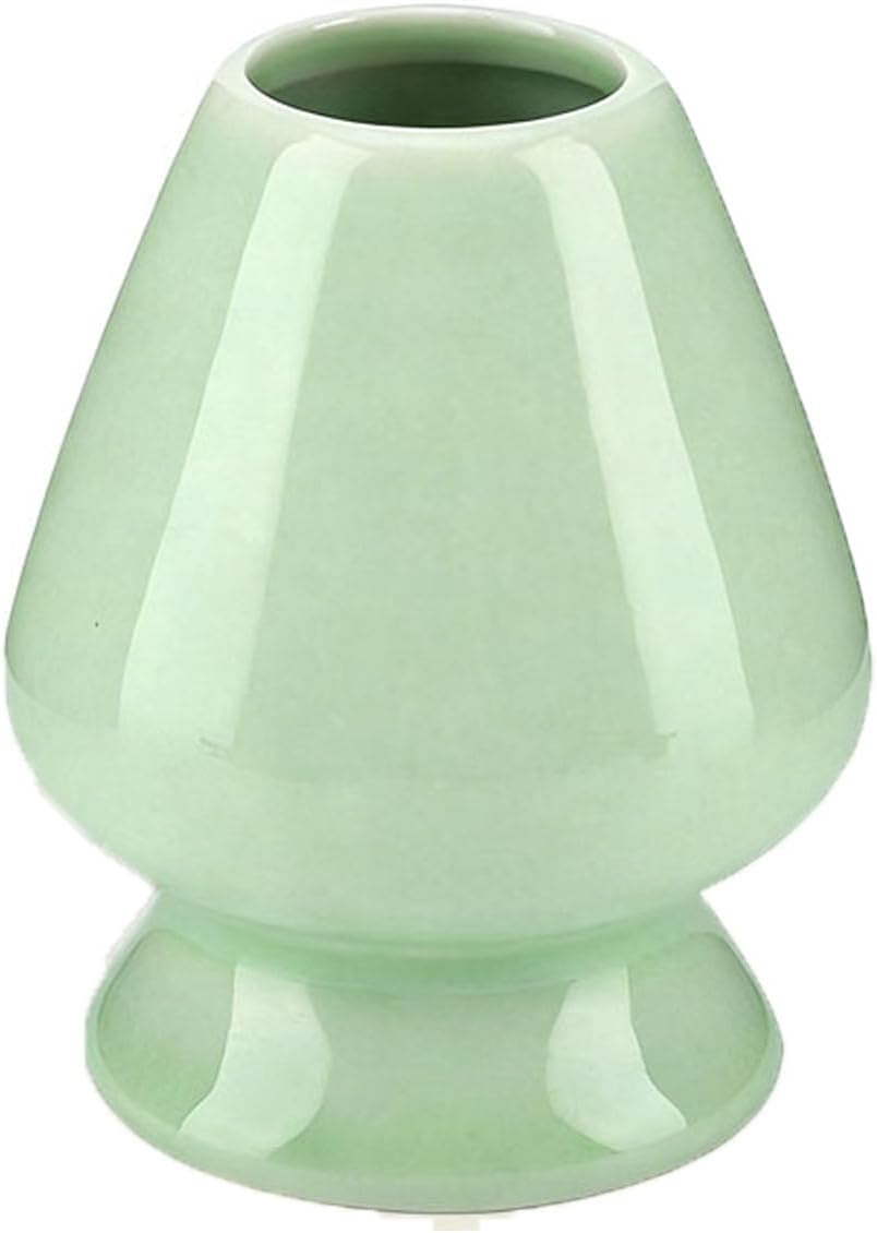 Matcha Whisk Holder, Ceramic Chasen Stand for Bamboo Matcha Whisk, Japanese Matcha Tea Set Accessory (Matcha Green)