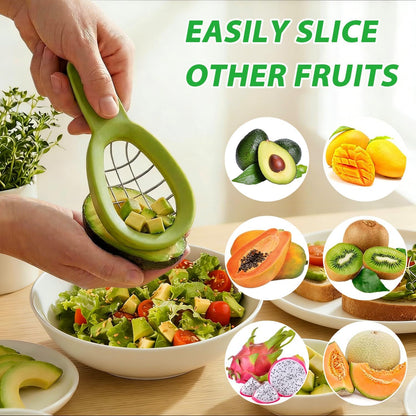 2 Pack Avocado Slicer Set, 3-in-1 Avocado Cutter Slicer