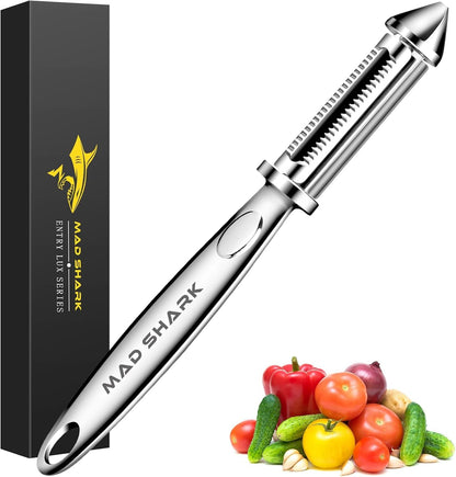 Ultra Sharp Potato Peelers for Kitchen,Vegetable Peeler,Fruit Peeler Easy to Use Rosewood I Peeler Non-Slip Ergonomic Grips for Carrot, Veggie,Cucumber, Apple(3 Years Warranty)