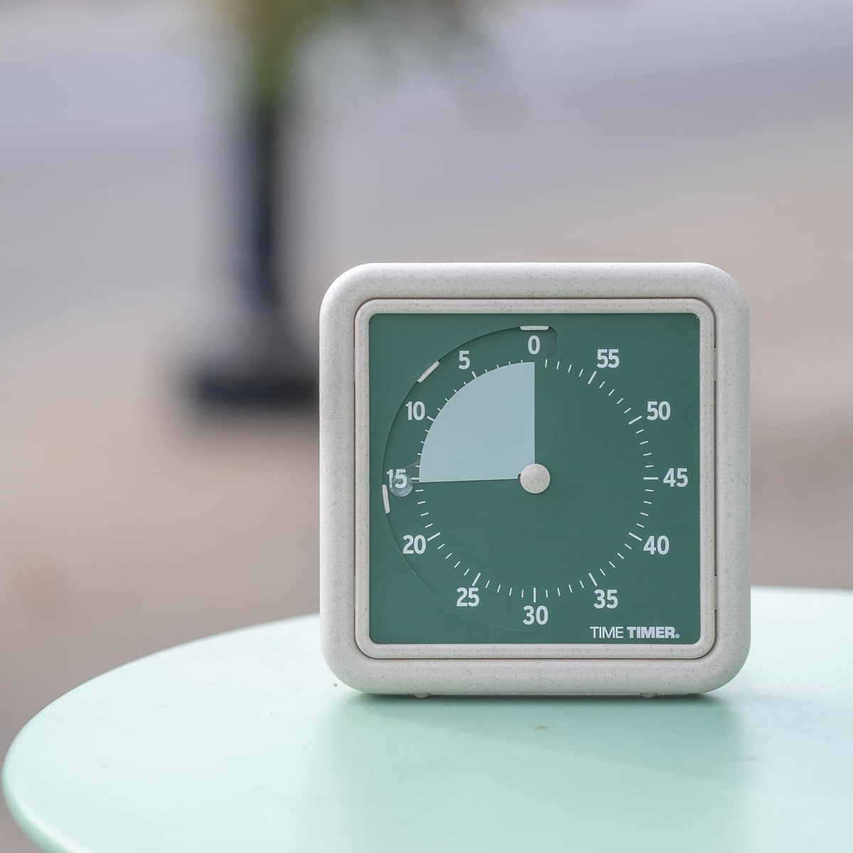 ® Retro 8 inch Eco Edition Visual Timer - 60 Minute Desk Countdown Clock Made with at Least 20% Natural Plant Material- Green Land
