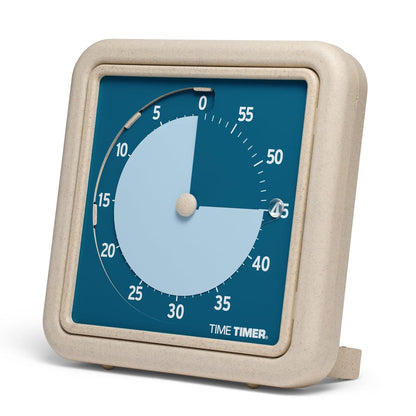 ® Retro 8 inch Eco Edition Visual Timer - 60 Minute Desk Countdown Clock Made with at Least 20% Natural Plant Material- Green Land