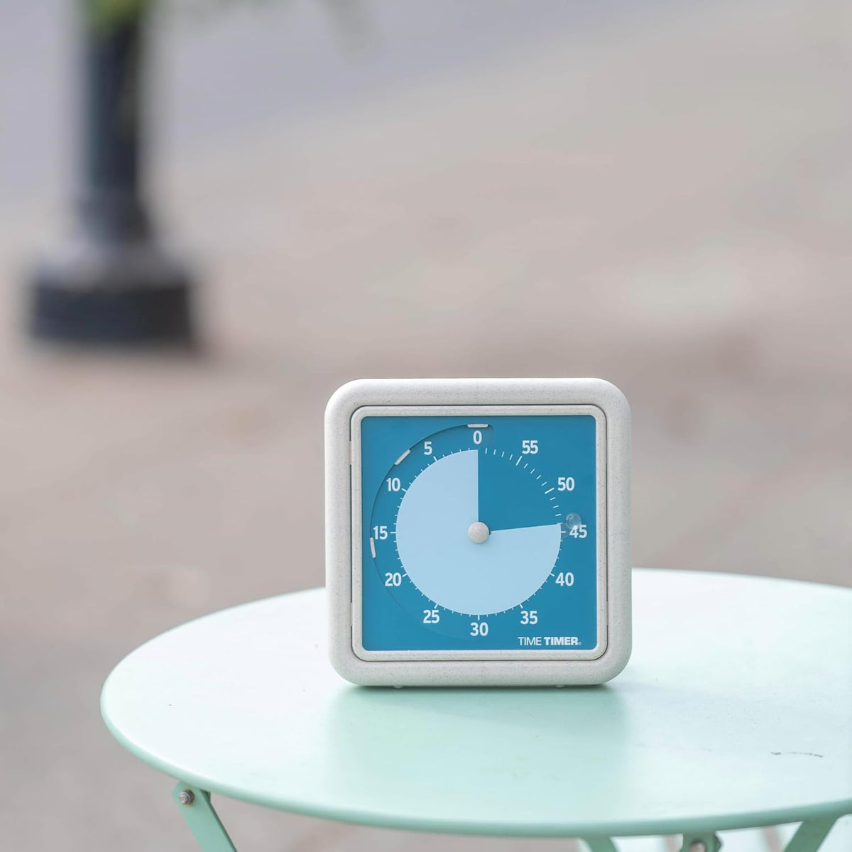 ® Retro 8 inch Eco Edition Visual Timer - 60 Minute Desk Countdown Clock Made with at Least 20% Natural Plant Material- Green Land