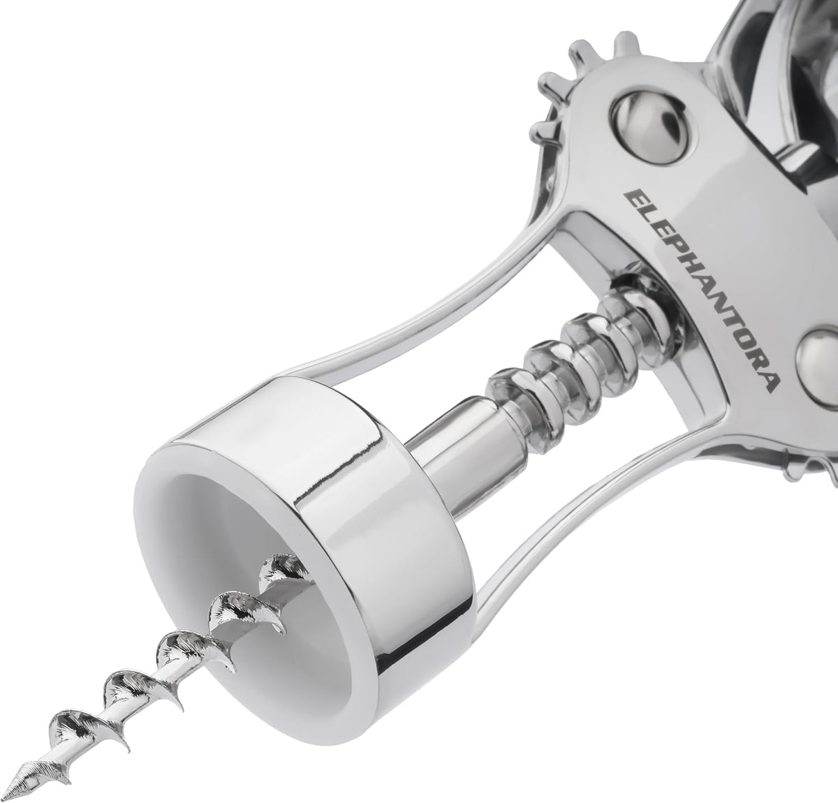 Wine Opener, Zinc Alloy Premium Wing Corkscrew with Multifunctional Bottles Opener, Sharp Wine Corkscrew with Ergonomic Non-Slip Wing Handle, Silver
