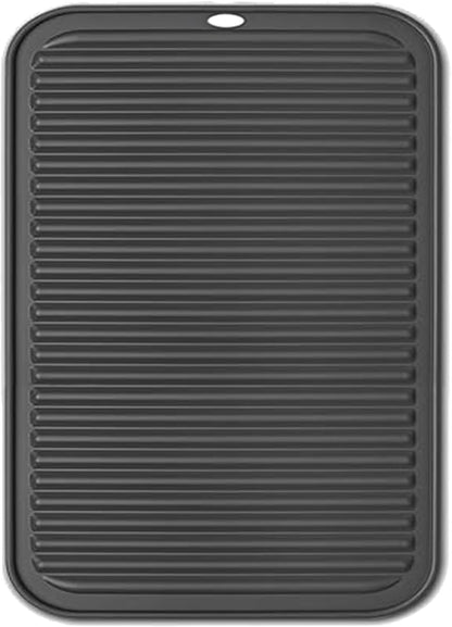 Extra Large Silicone Trivets for Hot Pots and Pans 16x12 Inch, Heat Resistant Hot Pads for Countertops, Hot Dishes, Pot Holders for Kitchen, 2 Pieces, Black