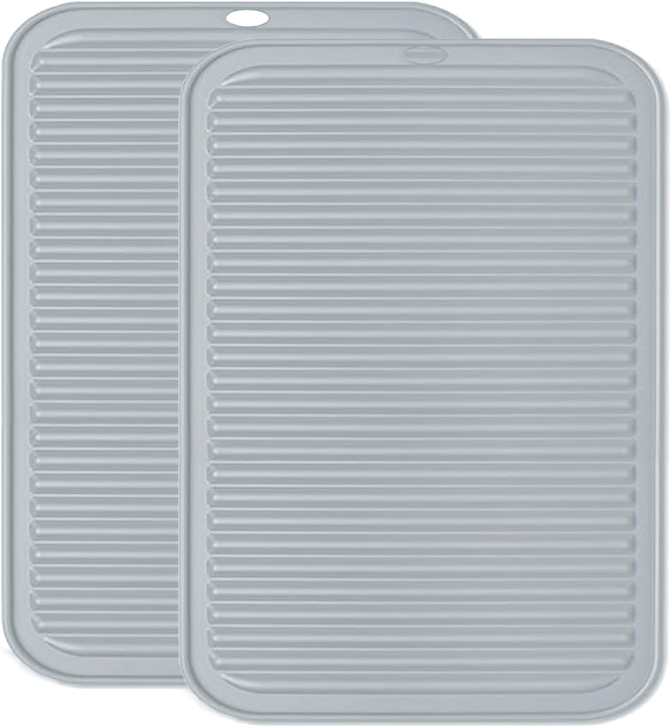 Extra Large Silicone Trivets for Hot Pots and Pans 16x12 Inch, Heat Resistant Hot Pads for Countertops, Hot Dishes, Pot Holders for Kitchen, 2 Pieces, Black
