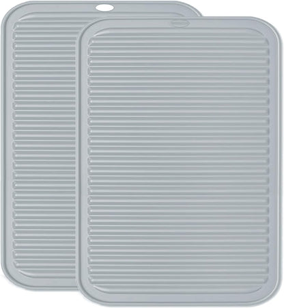 Extra Large Silicone Trivets for Hot Pots and Pans 16x12 Inch, Heat Resistant Hot Pads for Countertops, Hot Dishes, Pot Holders for Kitchen, 2 Pieces, Black