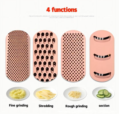 Stainless Steel 4 Sides Multifunctional Grater Slicer with Handle