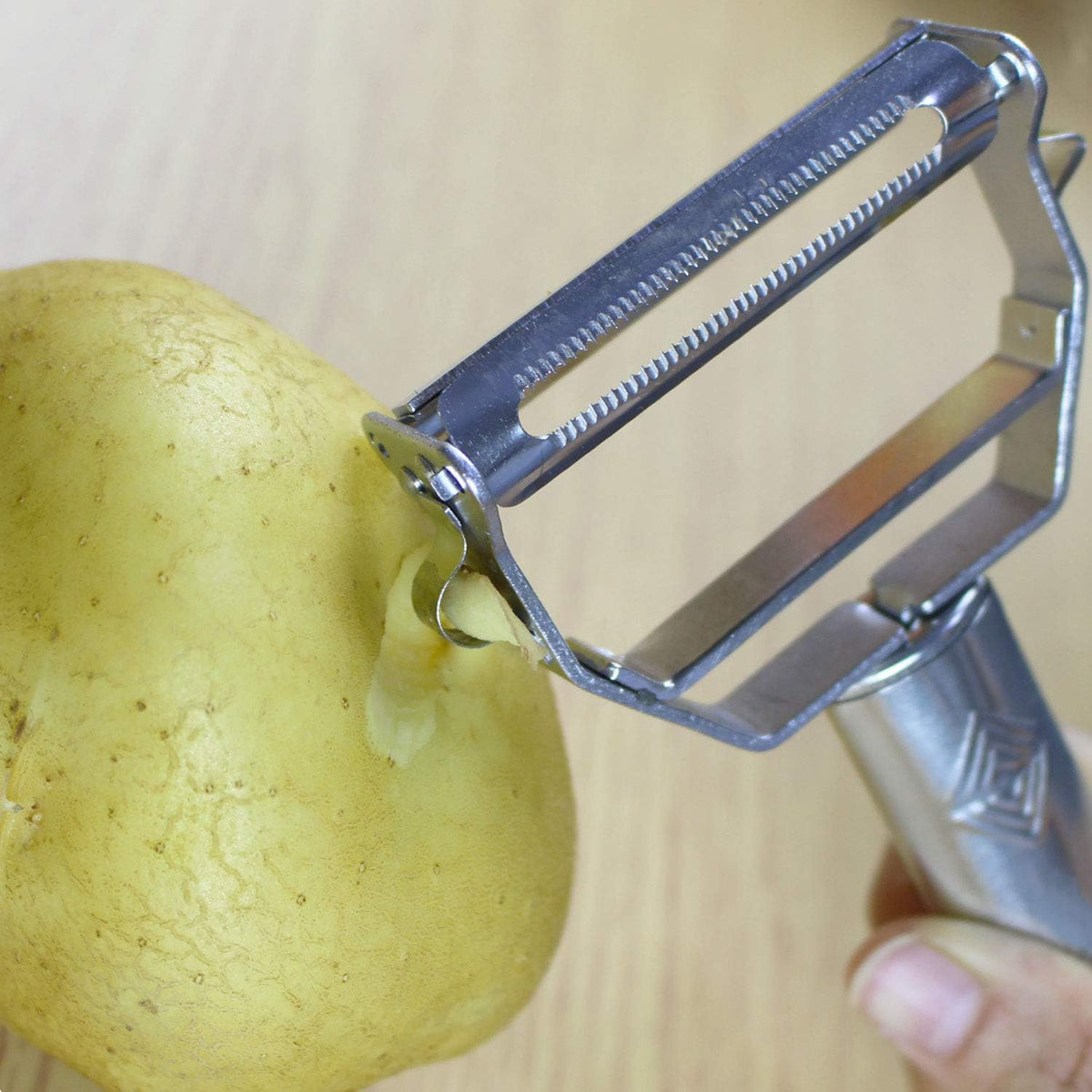 Vegetable Peeler,Potato Peeler,Carrot and Fruit Peeler,Ultra Sharp Dual Julienne Peeler Grater,Stainless Steel Dual Apple Peelers for Kitchen