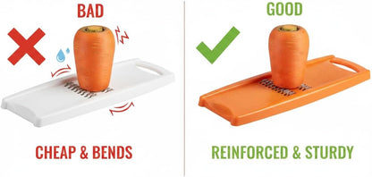 Korean Carrot Grater – 1.6mm Julienne Slicer, Stainless Steel Blades, Handheld Vegetable Shredder for Carrots, Cabbage, Onion, Potato & Beet, Dishwasher Safe