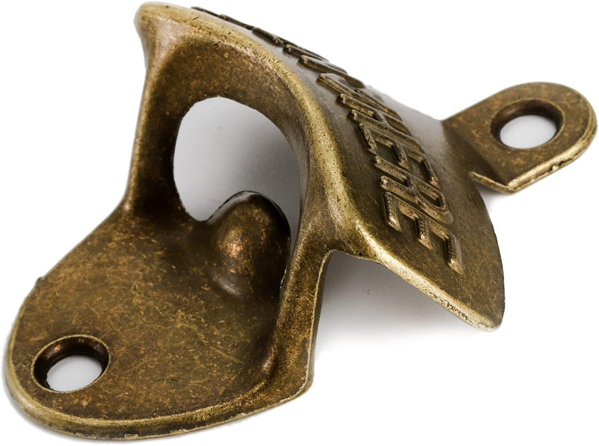 12-Piece Wall Mounted Vintage Metal Bottle Opener for Bar, KTV, Home and Outdoor