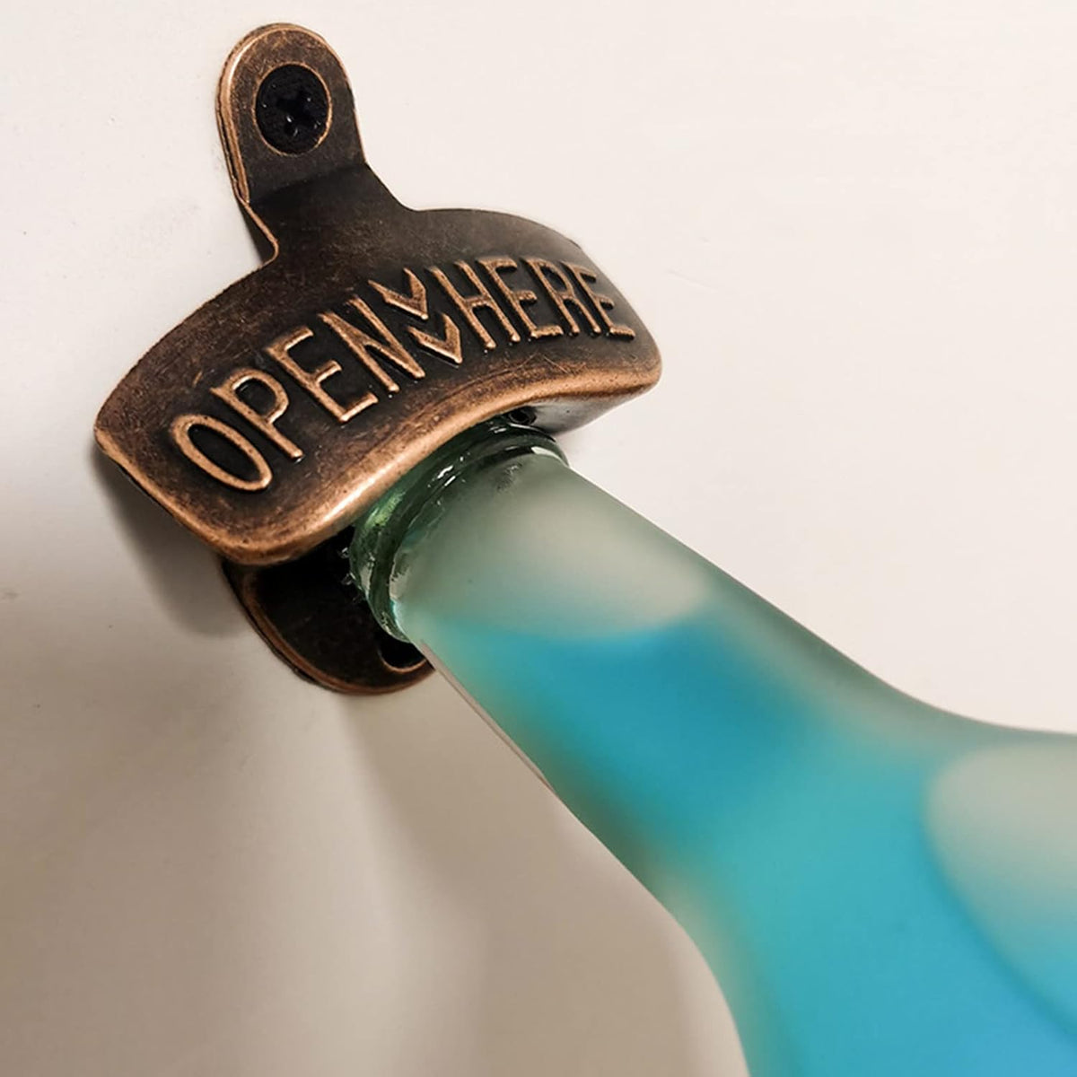12-Piece Wall Mounted Vintage Metal Bottle Opener for Bar, KTV, Home and Outdoor