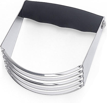 Dough Blender, 4.6 Inch x 4 Inch Stainless Steel Pastry Cutter with Stainless Steel Handle for Dough Mixer Butter Cutter Baking (Silver)